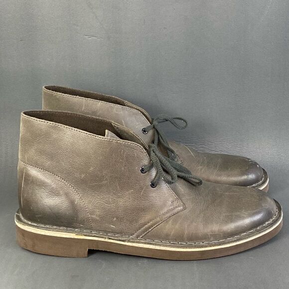 CLARKS Men's Bushacre Leather Chukka Boots size 8.5 (new without box) - Picture 4 of 8